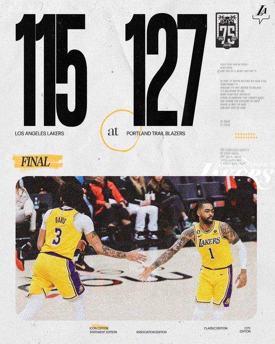 PG电子官方平台-开拓者狂轰23记三分！季后赛卡位战，湖人又输了